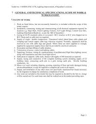 Sagging recessed lighting obviously dampens the functionality to replace the old recessed lights spring clips that won't hold, hook the new recessed lighting. 7 General Andtechnical Specifications Scope Of Work Workmanship