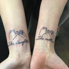 Here is a like mother like daughter tattoo design on the forearm of this woman. 20 Unique Mother Daughter Tattoo Ideas Society19