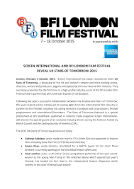 The films at telluride, like the fresh mountain air, provide a kind of oxygen, renewing one's faith in the idea that movies, like all great art, . Www2 Bfi Org Uk