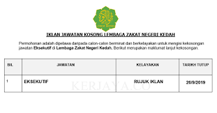 We did not find results for: Jawatan Kosong Terkini Lembaga Zakat Negeri Kedah Eksekutif Kerja Kosong Kerajaan Swasta