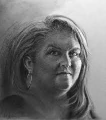 Portrait of Christa Blue. #pinkbuilding #bluearchitecture #oilpainting  #partialview #tulsa #oklahoma #architectureisfigurative