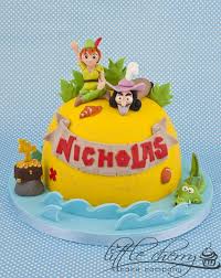 Jake And The Neverland Pirates Peter Pan And Captain Hook Cake Cake By Little Cherry Peter Pan Cakes Cake Peter Pan Party