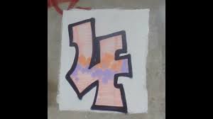 How To Do Graffiti Number 4 - Youtube