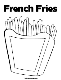 French Fries Coloring Pages High Quality Coloring Pages Coloring Pages Food Coloring Pages Coloring Pages For Boys