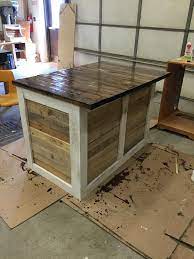 Kitchen Island X2f Bar Made With Pallets Imgur Kitchen Island Bar Kitchen Island Plans Pallet Kitchen Island