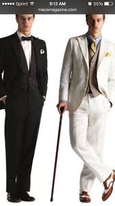 Make sure you pick out a few timeless pieces, including blazers, ties and slacks when putting together a more formal ensemble this season. 1920s Formal Wear Research Gatsby Masquerade Outfit Formal Mens Fashion Gatsby Wedding