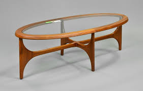 From mid century to modern coffee tables, our styles are as plentiful as the materials they're made with. Lot Art Mid Century Modern Oval Glass Top Coffee Table