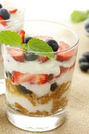 Berry Parfait With Yogurt And Granola Breakfast Dessert Or Snack Recipe With Strawberries Blueberries Van Fruit Parfait Recipes Desserts Yogurt And Granola