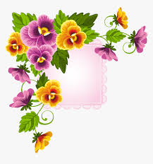 Usable for wrapping paper, covers, textile, etc. Flower Floral Design Stock Photography Border Background Design Flowers Hd Png Download Kindpng