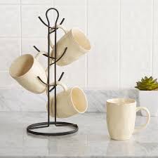 5 out of 5 stars. Black Matte And Rose Gold Mug Tree Keeps Your Kitchen Organized Holds 6 Mugs Dinnerware Stemware Storage Kitchen Dining Olharcidadao Com Br
