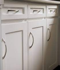 Clean Simple Kitchen Cabinet Doors And Drawer Fronts With Bow Pulls Finished With White Kitchen Cabinet Doors Simple Kitchen Cabinets Clean Kitchen Cabinets