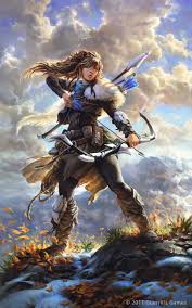 Aloy Exploratory Painting Guerrera De Fantasia Personajes De Fantasia Chica Fantasy