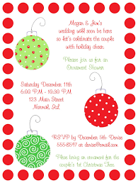 Christmas Ornaments Bridal Shower Invitations Christmas Bridal Showers Wedding Shower Themes Christmas Shower Invitations