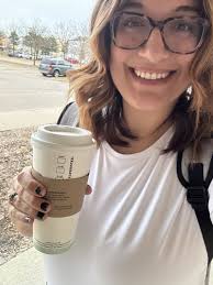 You know it's going to be a good day when the sun is shining and you've got  Starbucks!