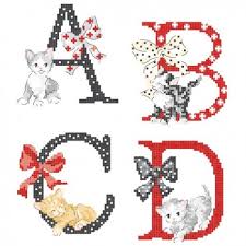 The Big Cats Alphabet Chart Les Brodeuses Parisiennes