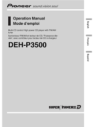 Please tick the box below to get download link Pioneer Deh P3500 Operation Manual Pdf Download Manualslib