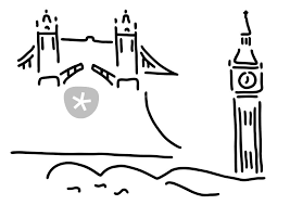 This adult coloring page will take to paris in no time! London Tower Bridge Big Ben Graphic Illustration Art Prints And Posters By Lineamentum Artflakes Com