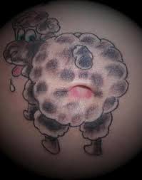Found this little fella in a pack of temporary childrens. Sheep Butt Is Your Tummy Button Tattooimages Biz