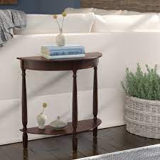 Often lamps will be placed on an end table. Wooden Half Round Console Table Side Table With Rectangular Base Harp Table Designer Modern Semi Round Table Semi Circular Hall Wall Table Accent Tables For Small Spaces Home Kitchen Tables Mgf Paint Online