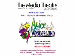 Crazy for you, a 1992 musical comedy featuring the music of george and ira gershwin; A New Alice In Wonderland Entertains At The Media Theatre Thru August Marple Newtown Pa Patch