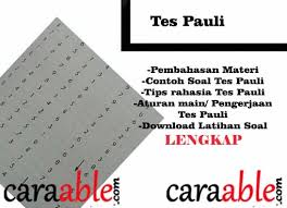 Pdf soal cpns psikotes lanjutan kraeplien pauli. Tes Pauli Membongkar Rahasia Trik Lulus Tes Pauli Contoh Tes Pauli Dengan Pembahasan Lengkap Caraable Guide