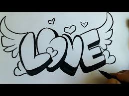 Drawing 3d Love Bubble Amazing Love Writing In New Style How To Write 3d Love Draw With Saeed Youtube Love Tattoos Bubble Drawing Best Tattoo Designs