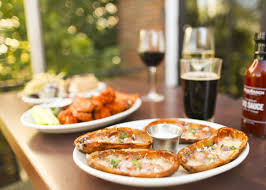 Wood Ranch Bbq Chicken Potato Skins With Red Onions Cheese Cilantro Potato Skins Chicken Potatoes Food