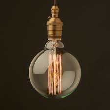 Warm white led hanging/icicle fairy lights. Edison Style Light Bulb E26 Antique Brass Pendant