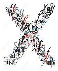The first symbol is 14, which is shorthand for the 14 words slogan: Letter X Alphabet From Letters Stock Photo Picture And Royalty Free Image Image 13774495