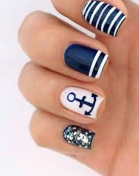 By uñas & diseños · updated about 8 years ago. Marineras Manicura De Unas Unas Marinas Unas Nauticas
