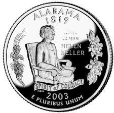 Amazon.com: Exquisite Collection of Commemorative Coins New American  50-State Commemorative Coin Alabama 2003 25-Cent State Coin Helen Keller :  Collectibles & Fine Art