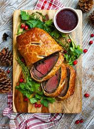 To serve, carve the beef wellington into thick slices and place each into the centre of a serving plate. Beef Wellington With Red Wine Sauce What Should I Make For