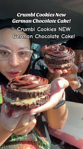 German Chocolate Cake Crumbl Double Stack