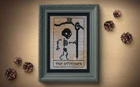 570 x 400 jpeg 61 кб. Pattern Primitive Stitcher Tarot Card Cross Stitch Pattern Crossstitch
