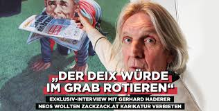 Lo straordinario vignettista austriaco gerhard haderer ben illustra attraverso immagini satiriche, talvolta brutali, le miserie della società. Gerhard Haderer Im Exklusiv Interview Zackzack At