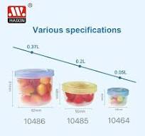 2 Pack 50/200/370ml Stackable Jars Canister Plastic Sauce Cup Food Storage Containers Box with Screw Lids for Portion Control
