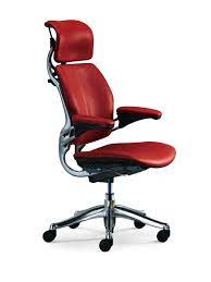 freedom headrest humanscale niels diffrient red bright product pho comfortable office chair most comfortable office chair best ergonomic office chair
