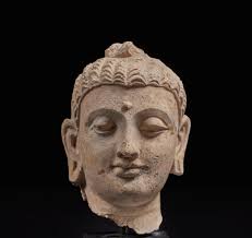 A stucco head of Buddha, Ancient Region of Gandhara, 4th/5th century