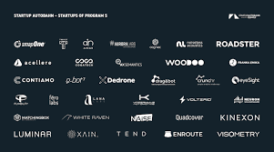 Take the saturated catchy colors like black, red, dark blue, and green to complete the logo design. Startup Logos Program 5 001 Europes Leading Startup Magazine