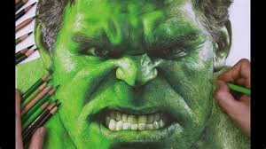 How to draw hulk step 2. Incredible Hulk Face Drawing Shefalitayal