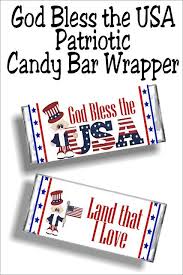 By craftbits (shellie wilson) in paper crafts, wedding you need to buy chocolate bar's or sweets that the outside wrapper can be removed to expose the tinfoil wrapper. God Bless The Usa Printable Candy Bar Wrapper Candy Bar Wrappers Bar Wrappers Candy Bar