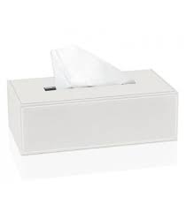 L'unité à partir de 5.000 cfa. Boite A Mouchoirs Similicuir Blanc 26x14cm Maisons Du Monde