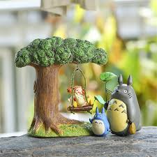 Fairy Terrarium Figurines Totoro Fairy Garden Miniatures Totoro Figurine Gnomes Miniature Totoro Resin Craft Totoro Studio Ghibli Diy Fairy Garden Accessories