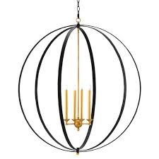 Black And Gold Ring Chandelier Ostrow Modern Classic Black Gold 4 Light Orb Chandelier Orb Chandelier Gold Candle Sticks Black Gold Jewelry