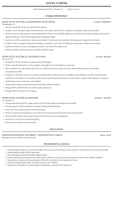Write an engaging electrical engineer resume using indeed's library of free resume examples and templates. Entry Level Electrical Engineer Resume Sample Mintresume