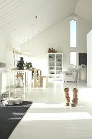 White Living Room Designs Concrete Floors Painted Concrete Floors House Flooring