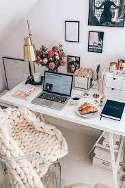 12 Inspiring Desk Space Ideas From Pinterest Home Office Design Home Office Decor Home Office Desks