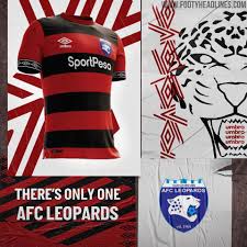 Abaluhya football club leopards sports club, officially abbreviated as afc leopards, or simply known as afc, leopards or ingwe (luhya for 'leopards'), is a kenyan association football club. Afc Leopards 19 20 Home Away Kits Revealed Footy Headlines