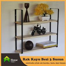 See what dinding papan (dindingp) has discovered on pinterest, the world's biggest collection of ideas. Rak Besi Papan Kayu 50 Cm Rak Dinding 3 Susun Tempel Hanging Storage Rack Organizer Shelf Rak Buku Kayu Gantung Rak Besi Anti Karat Hiasan Dinding Murah Lemari Serbaguna Penghemat Tempat Rak Bumbu