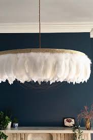 Angel wing feather light white chandelier decorative light for hotel living room dining. Fabulous Feather Chandelier Featuring Chains Gloria White Feather Chandelier Diy Chandelier Feather Lamp
